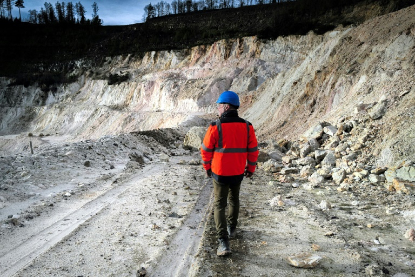 Vue du site Imerys de Beauvoir (à Echassières dans l'Allier), où est prévu un projet d'extraction de lithium, le 17 janvier 2024 (ARCHIVES) © OLIVIER CHASSIGNOLE