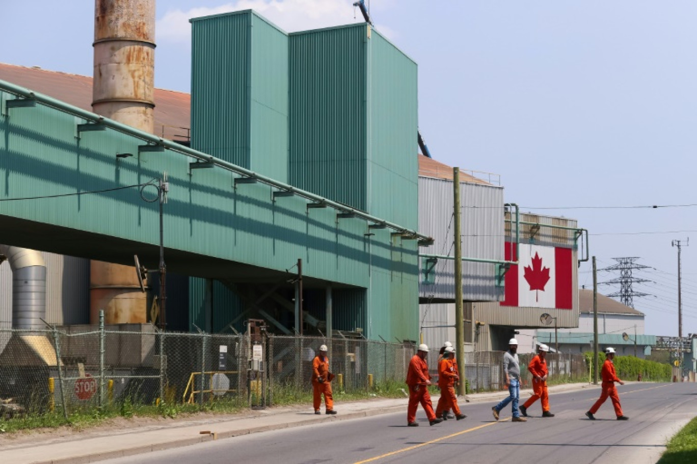 L'usine sidérurgique d'ArcelorMittal située à Hamilton (Ontario) au Canada, le 4 juin 2025 © Cole Burston
