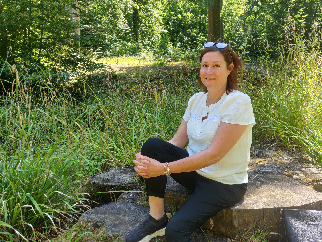 Stéphanie Colagiacomo sophrologue, psychopraticienne, coach de vie professionnelle et personnelle est installée à Coye-la-Forêt. © Aletheia Press. D. La Phung