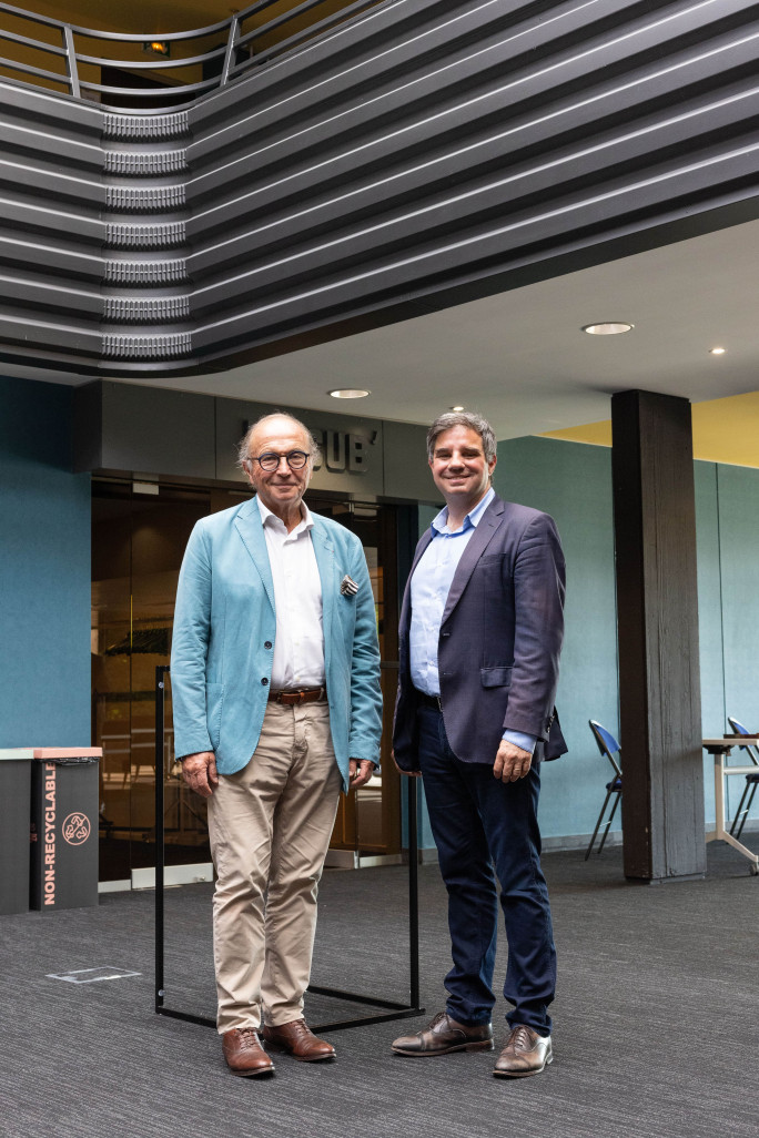 Jean-Pierre Letartre et Yann Orpin. © MEDEF