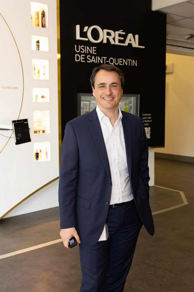 Guillaume Delaplace, directeur de l'usine L'Oréal de Saint-Quentin. (c) Marie-Line Waroude
