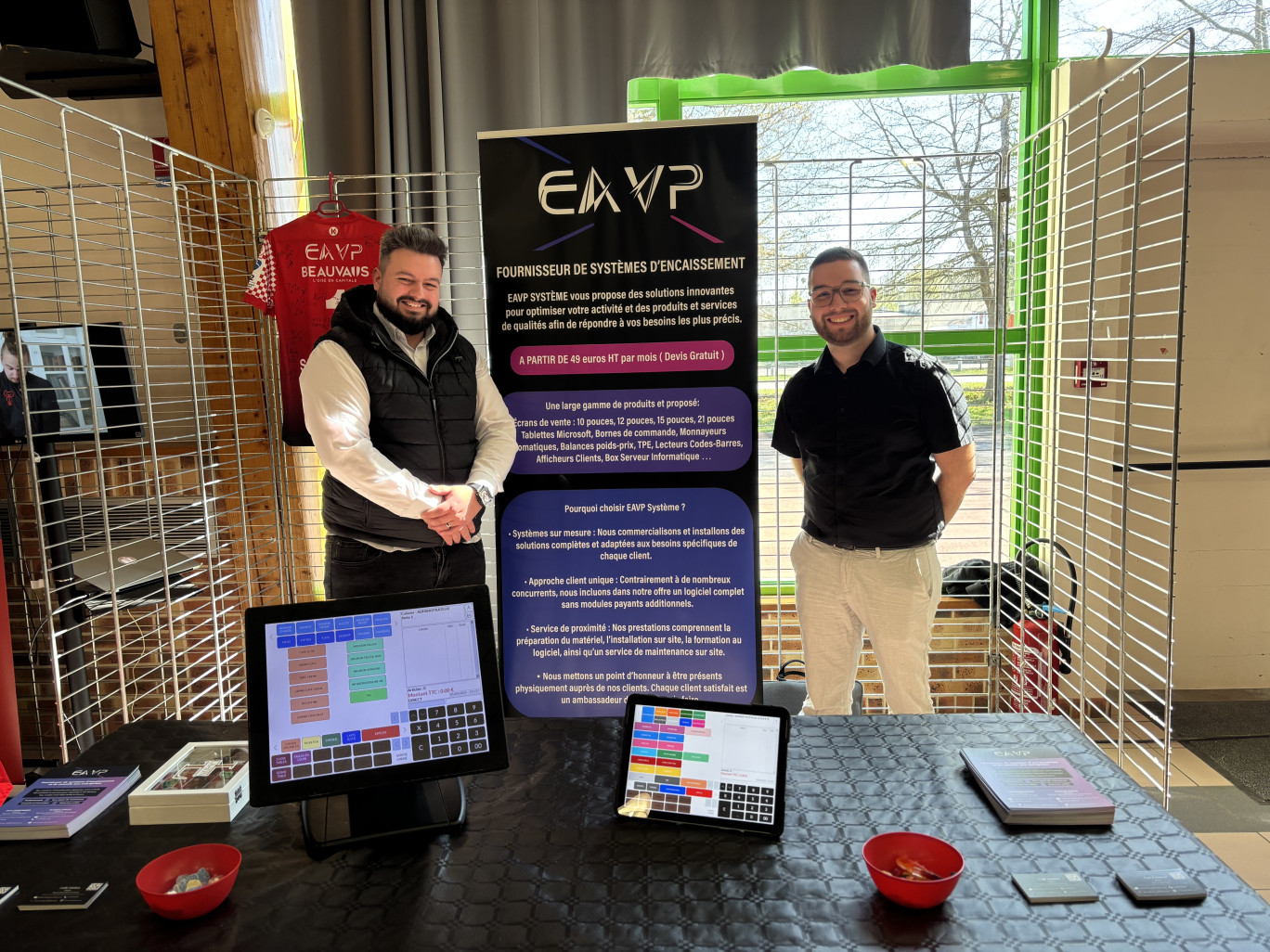 Soni Portemer et Esteban Calle, cofondateurs d’EAVP Système. © EAVP