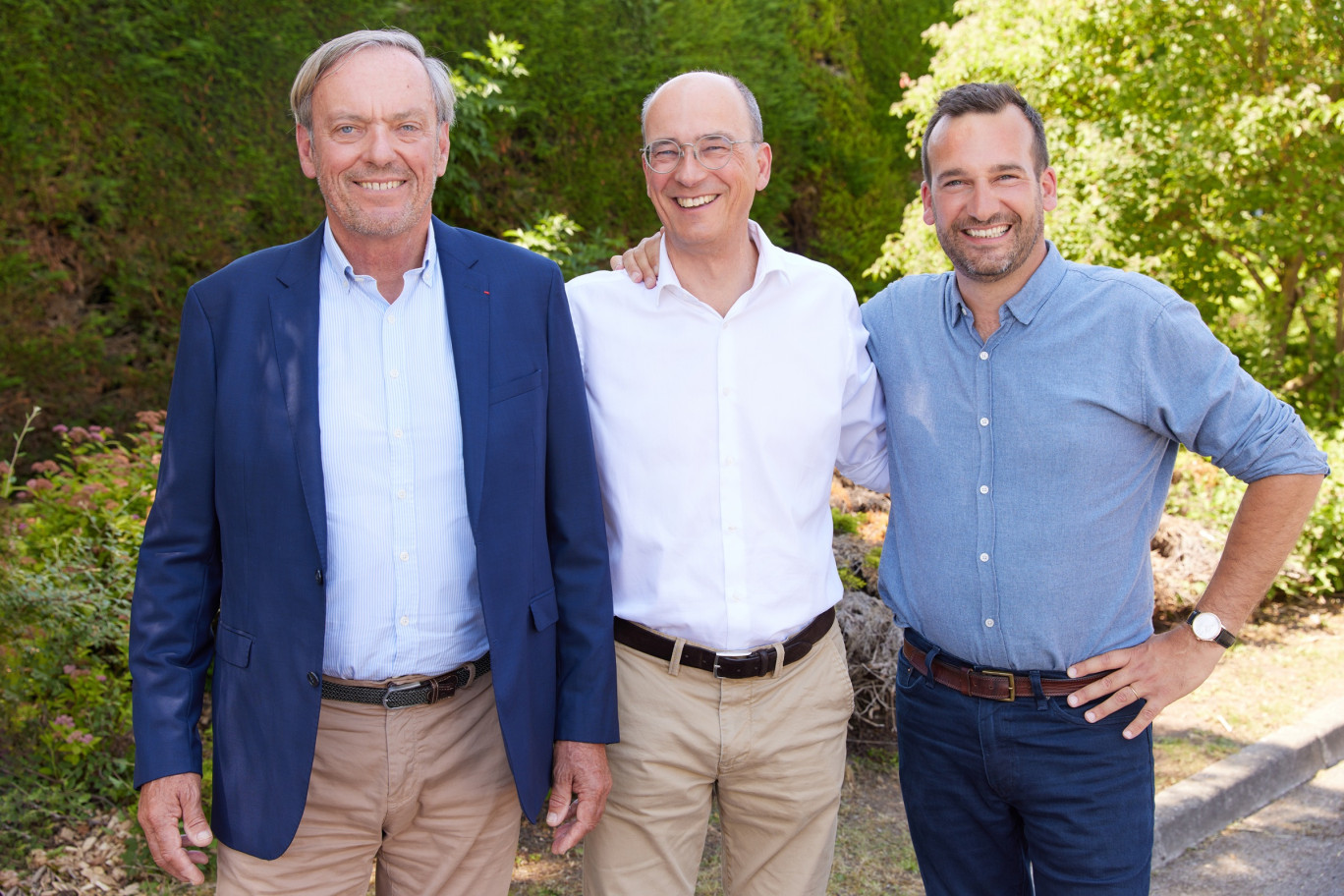 Arnaud Lefrot, président du conseil stratégique, Bertrand Lefort, président d'Indelec et Amaury Lefort, Directeur général. ©Léna Heleta