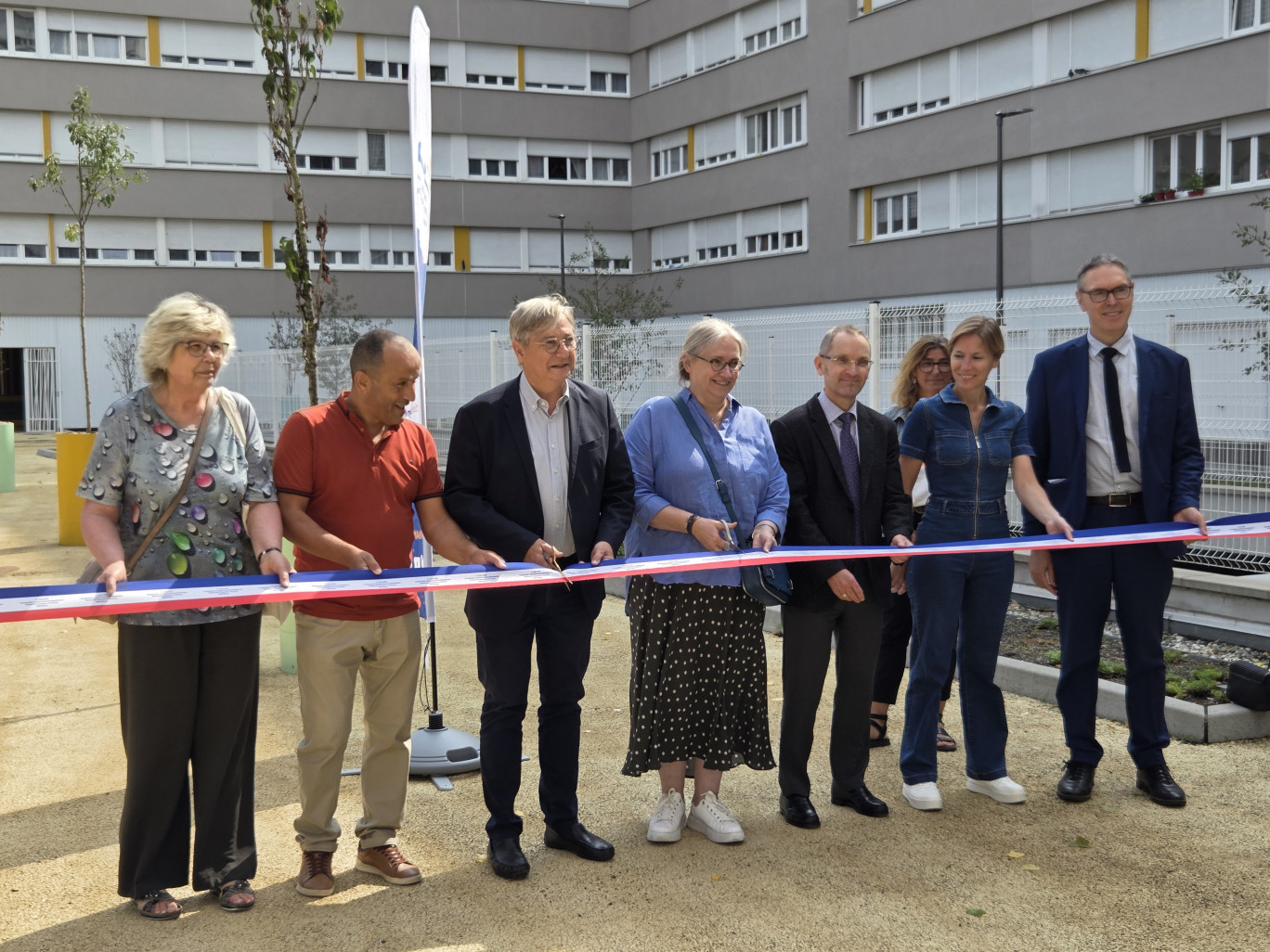 À l'heure de l'inauguration de la réhabilitation.