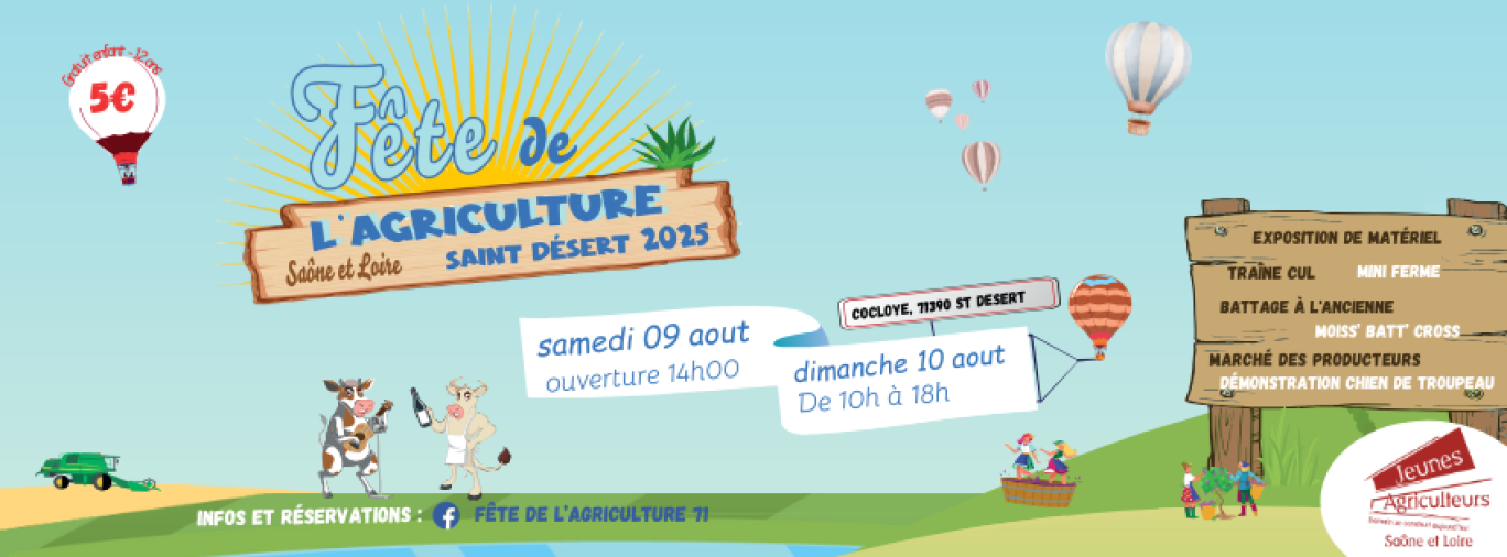 © Fête de l'Agriculture 71, Jeunes Agriculteurs de Saône-et-Loire.