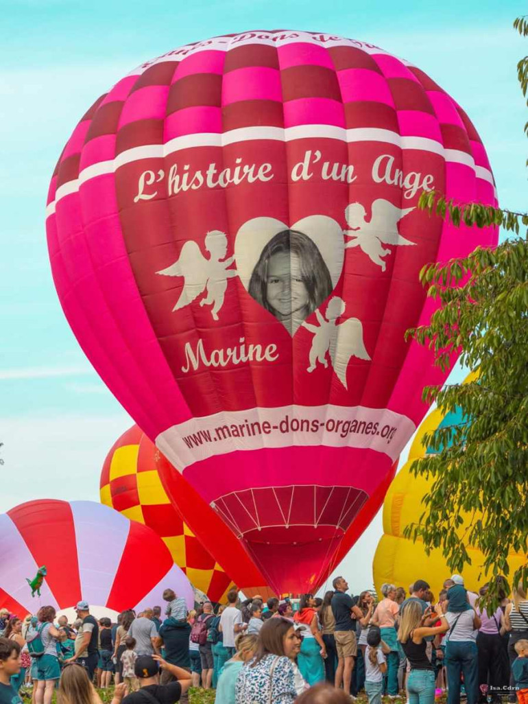 La montgolfière qui sensibilise au don d'organes.