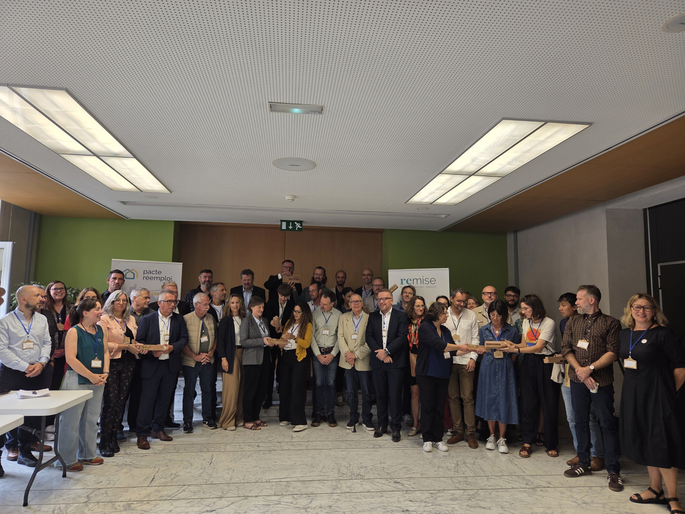 Tous engagés pour une filière de construction éco-durable. © Laurent Siatka