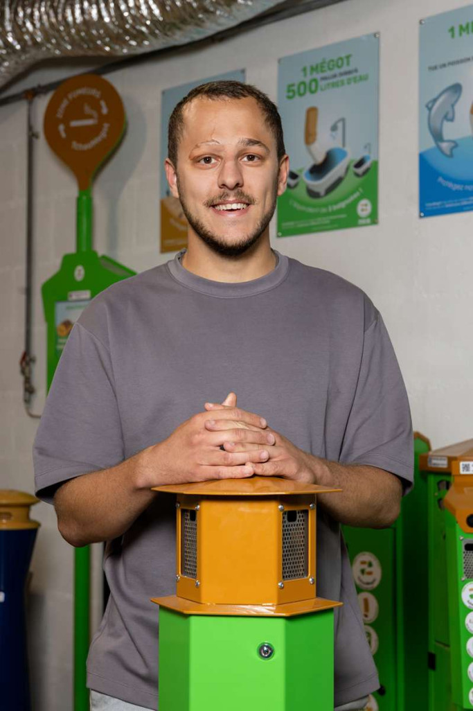 Julien Paque, à la tête de TchaoMegot. © Marie-Line Waroude