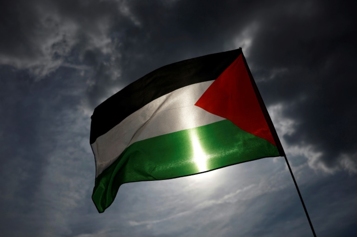 Le drapeau palestinien lors d'une manifestation à Paris, le 8 juin 2025 © Sameer Al-Doumy