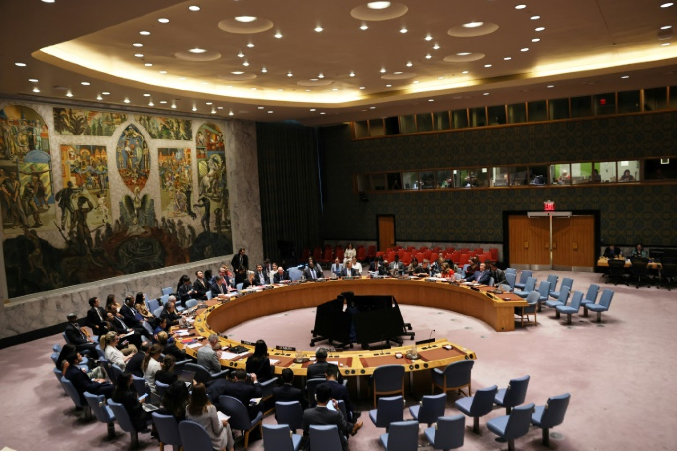Le Conseil de sécurité de l'ONU, réuni le 18 septembre 2025 à New York, aux Etats-Unis © Michael M. Santiago