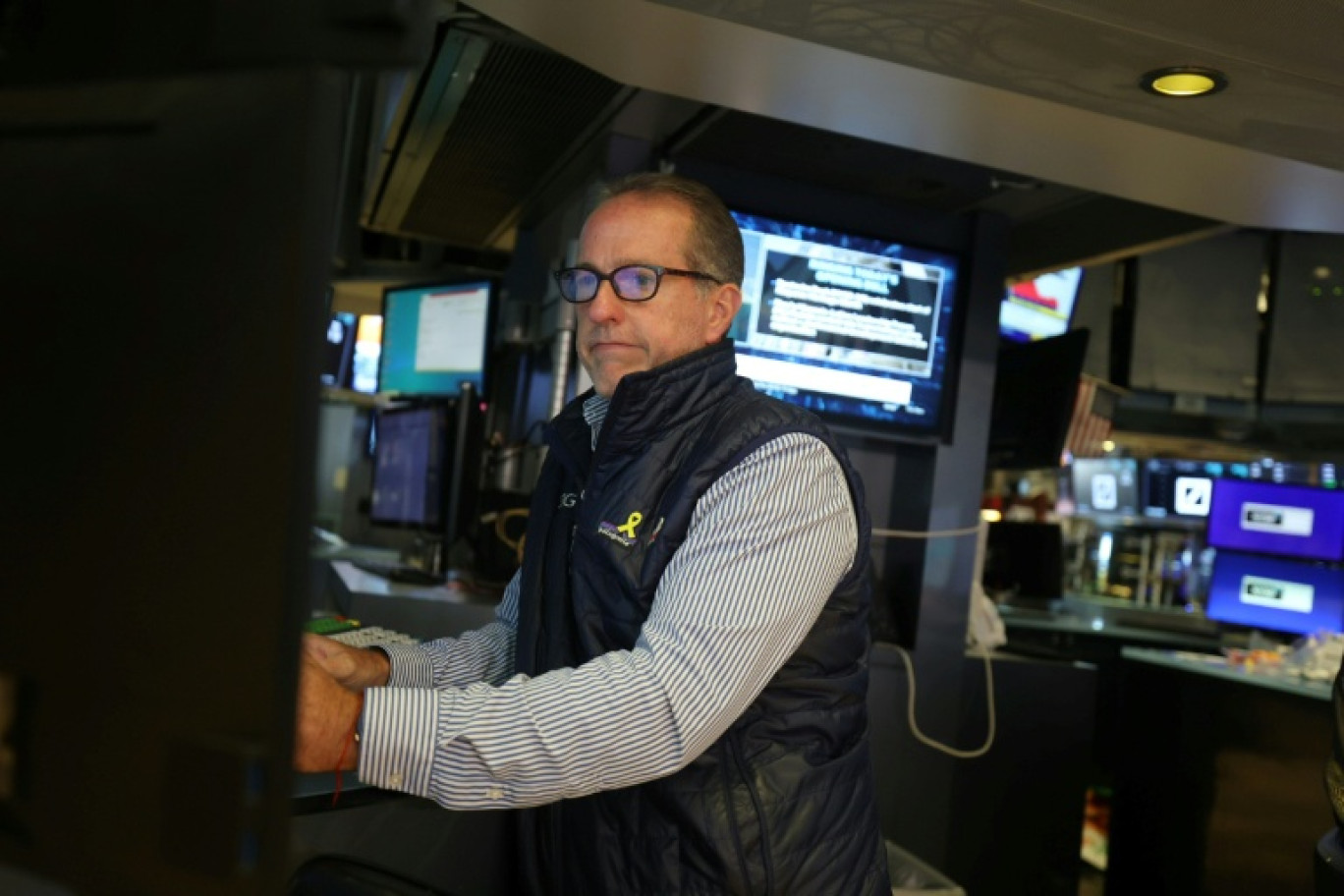 Un opérateur à la Bourse de New York le 15 septembre 2025 © TIMOTHY A. CLARY