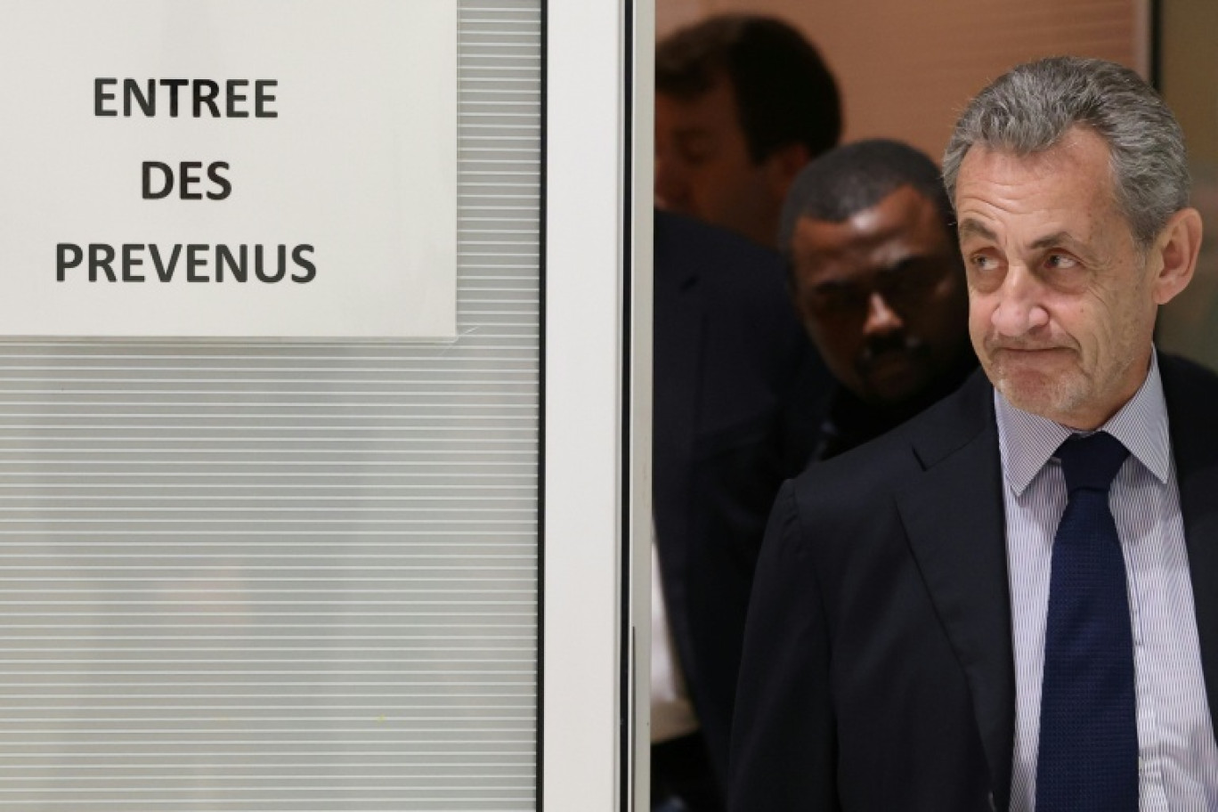 Nicolas Sarkozy au tribunal à Paris lors de son procès pour financement illégal de campagne, le 27 mars 2025 © Alain JOCARD