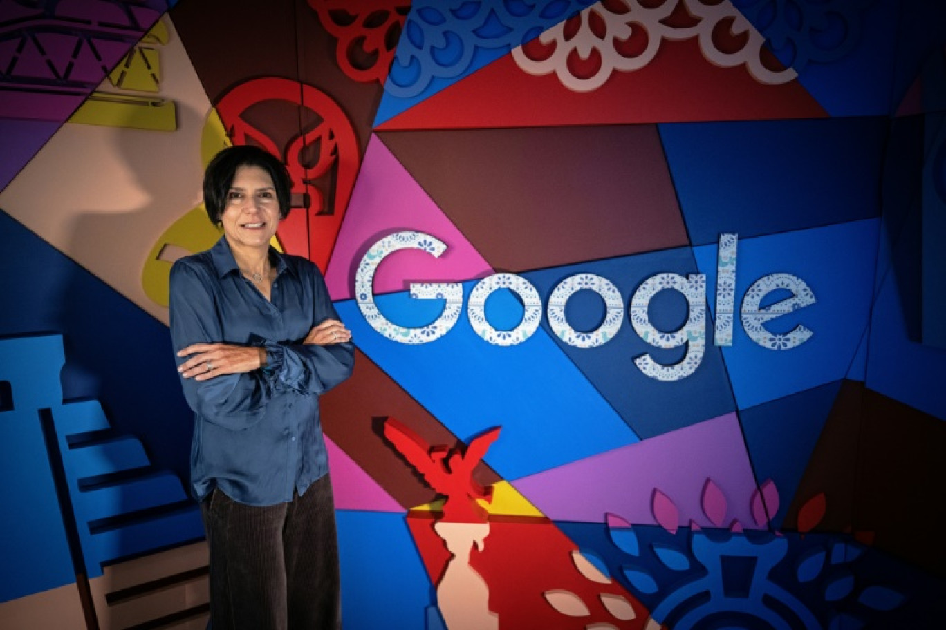 Adriana Noreña, vice-présidente de Google pour l'Amérique hispanophone, lors d'une interview avec l'AFP à Mexico, le 24 septembre 2025 © CARL DE SOUZA