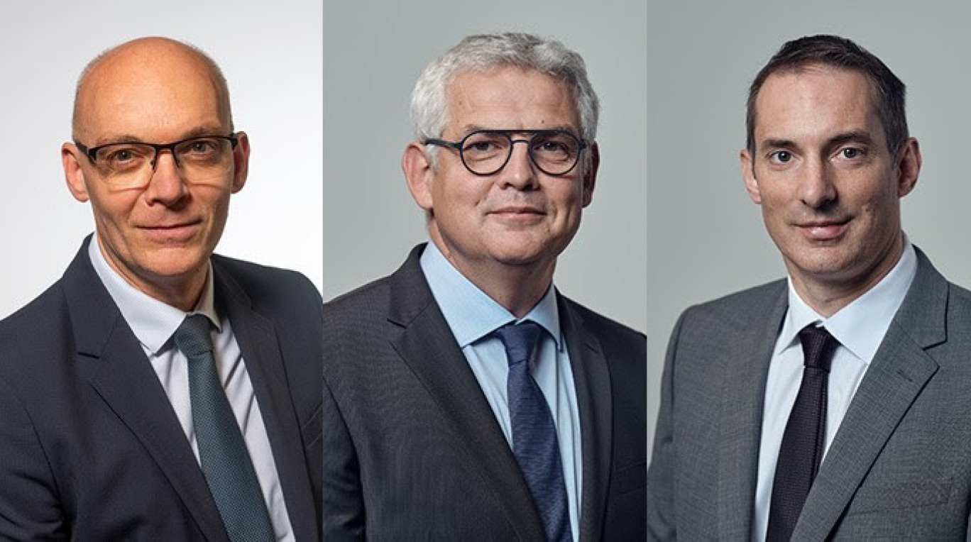 © CEGEE. Thierry Dorget, Laurent Frigout et Arnaud Rebours prennent respectivement leur fonction, le 1er octobre, de directeur de la région commerciale Lorraine Sud, de la région Marne-Ardennes et de la région Vosges au sein de la Caisse d’Épargne Grand Est Europe.  