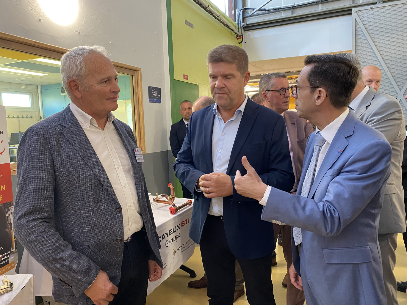 Stéphane Decayeux, Laurent Rigaud et Pierre Moya.