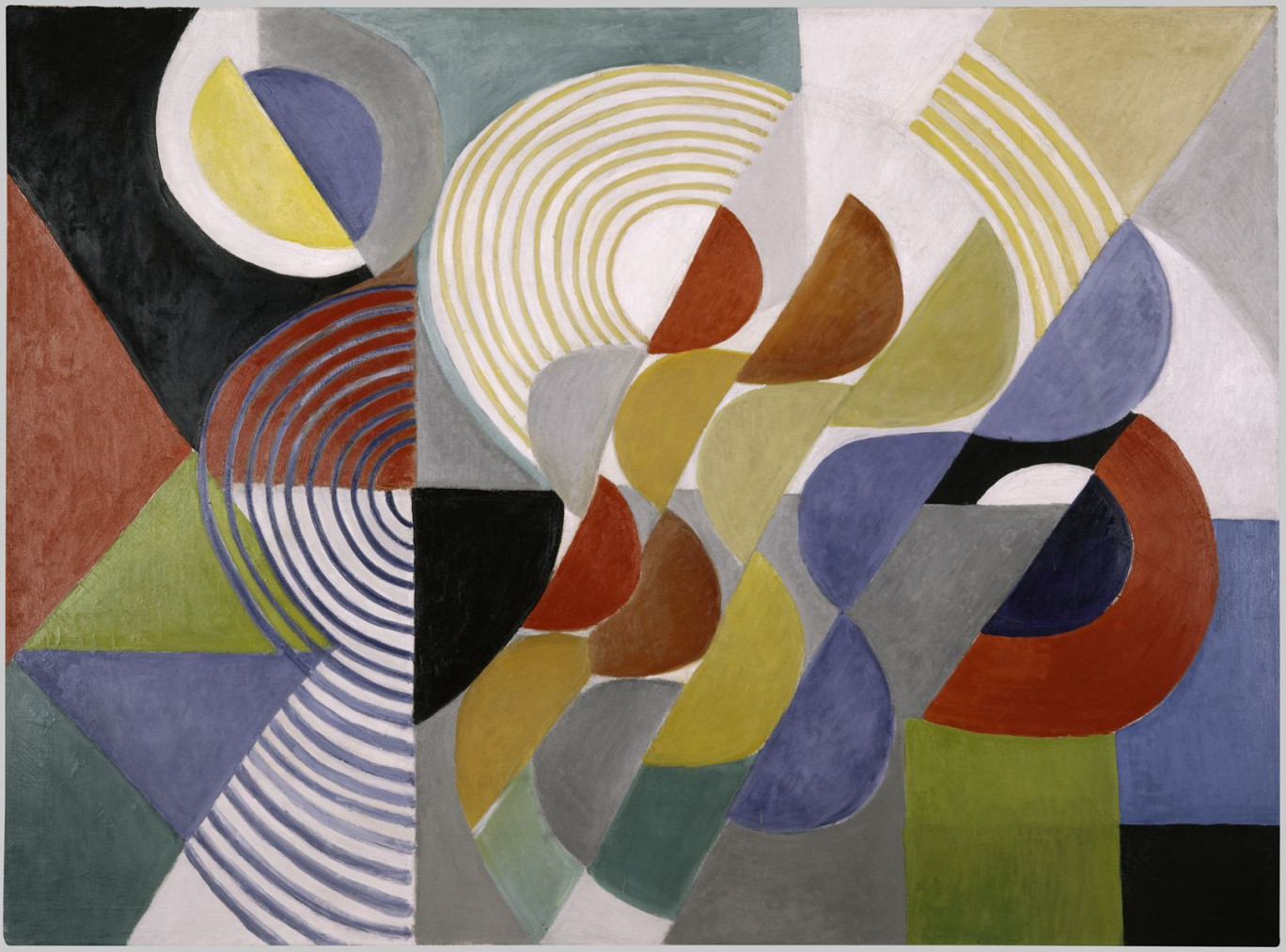 Sonia Delaunay (Sarah Sophie Stern Terk, dite), Composition, 1955 - Centre Pompidou, MNAM-CCI - Audrey Laurans - Dist. GrandPalaisRmn © Pracusa S.A.