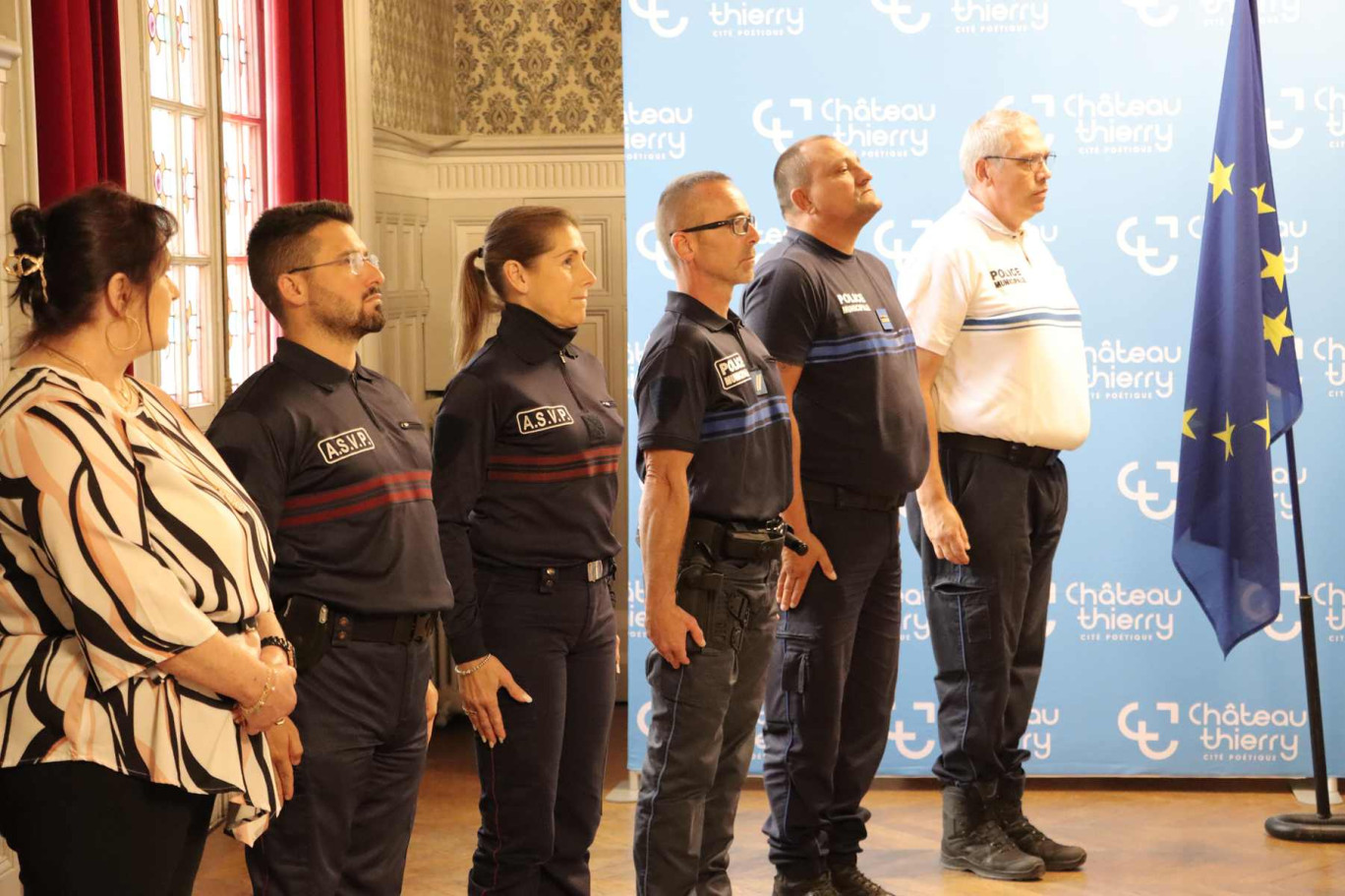 Un policier municipal de la ville, formé à l'usage des armes à feu, a été équipé. (c) Ville de Château-Thierry