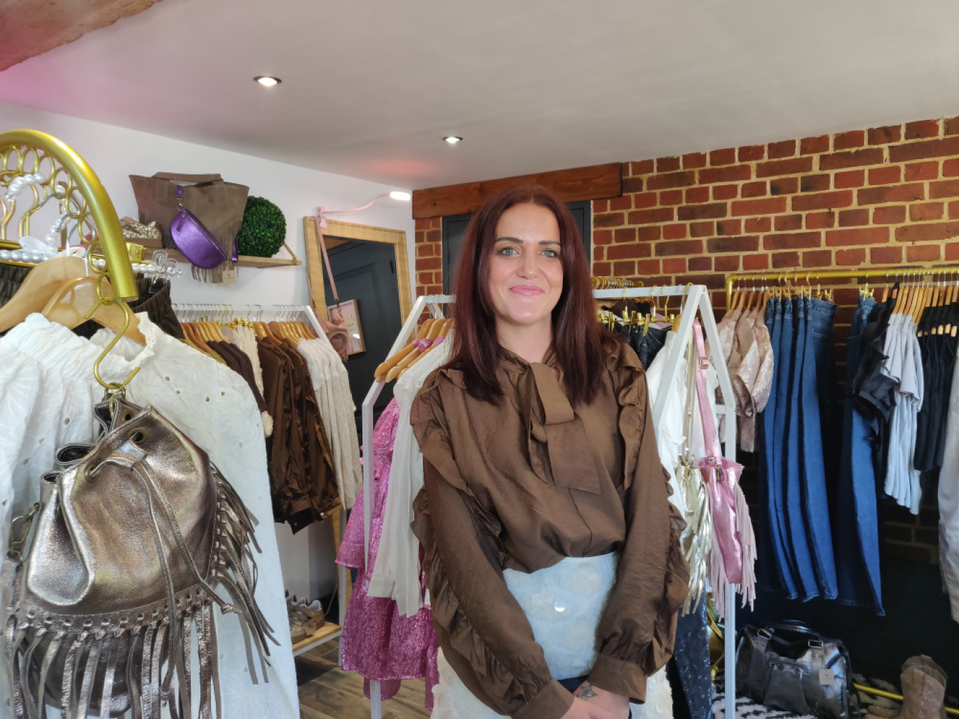Carole Lansival a lancé début septembre son propre showroom dédié à la mode féminine. © Aletheia Press / DLP