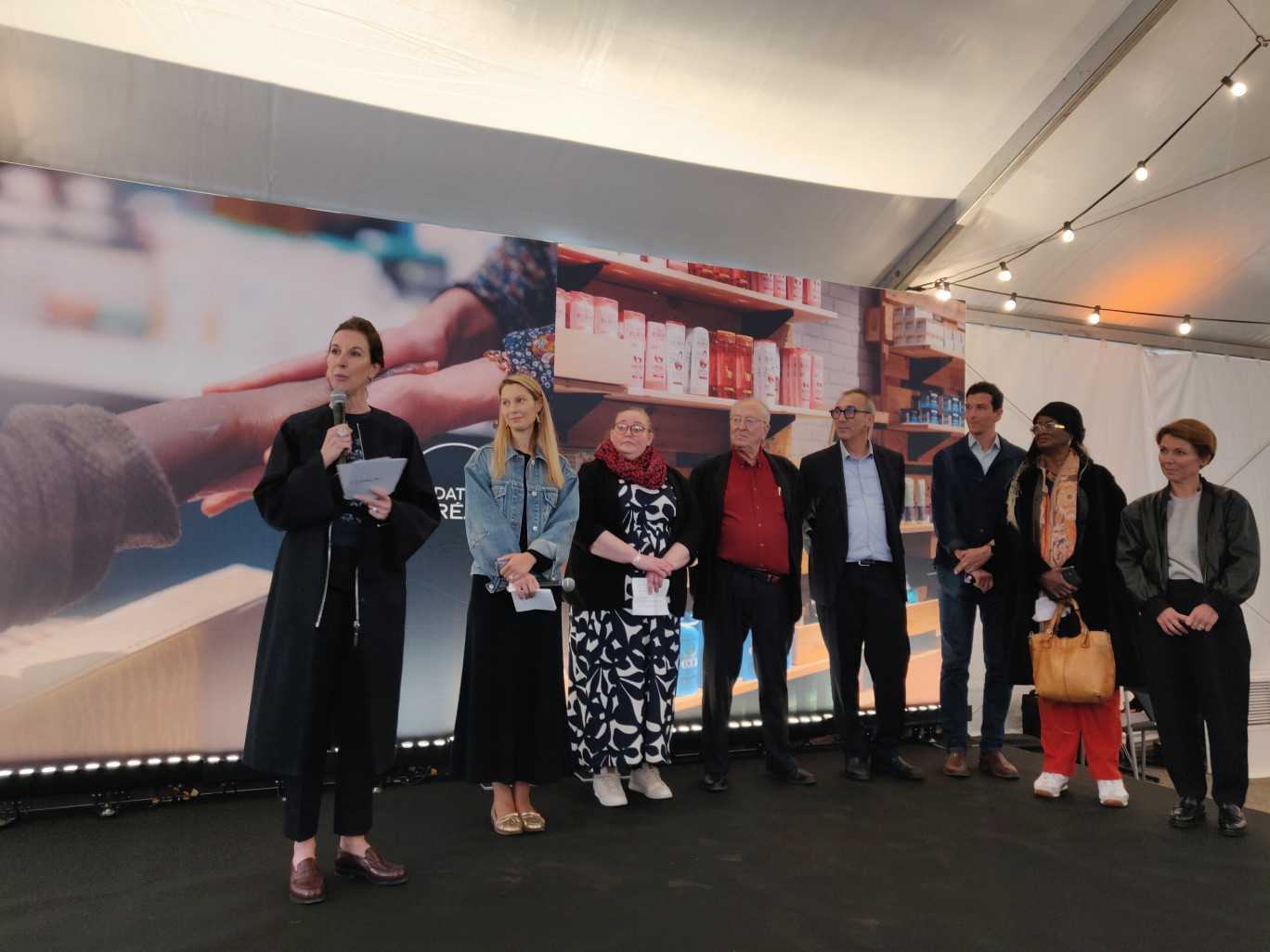 Céline Bruckner, Pauline Avenel-Lam, Rachel Delgove, Thibaut d’Amécourt, Cédric Aslahe, Lofti Ouanezar, Pauline Engomé et Nathalie Latour. © DLP