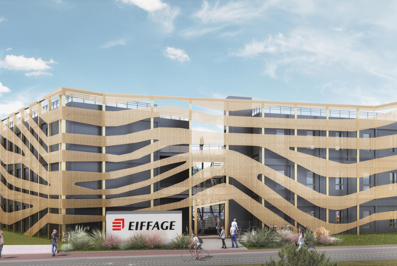 Les équipes administratives et d’encadrement d'Eiffage dédiées à l'EPR2 de Penly s'installeront au printemps 2026 à Dieppe. © Artefact / Eiffage