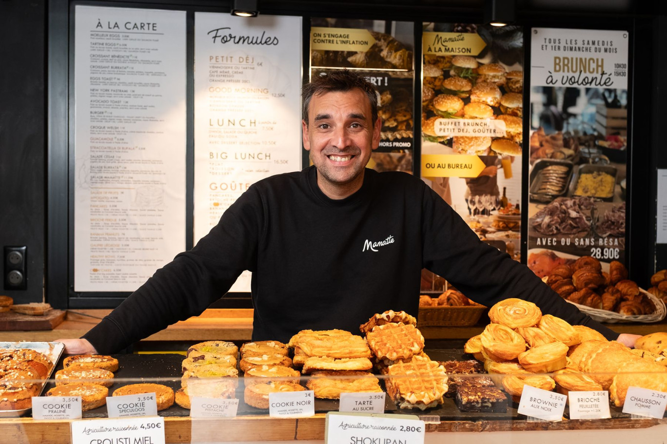 Maxime Lefebvre, fondateur de la franchise Mamatte, le surnom de sa grand-mère avec les valeurs qu elle véhicule. © Cyrille Struy