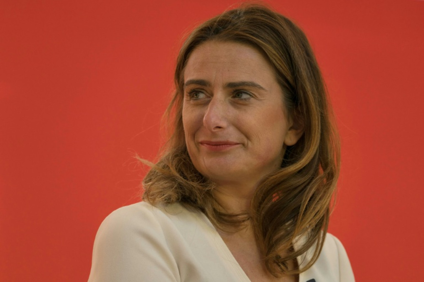 La patronne des Ecologistes Marine Tondelier lors de la 5e édition des "Rencontres de la Gauche"  à Bram, dans le sud-ouest de la France le 27 septembre 2025 © Idriss BIGOU-GILLES