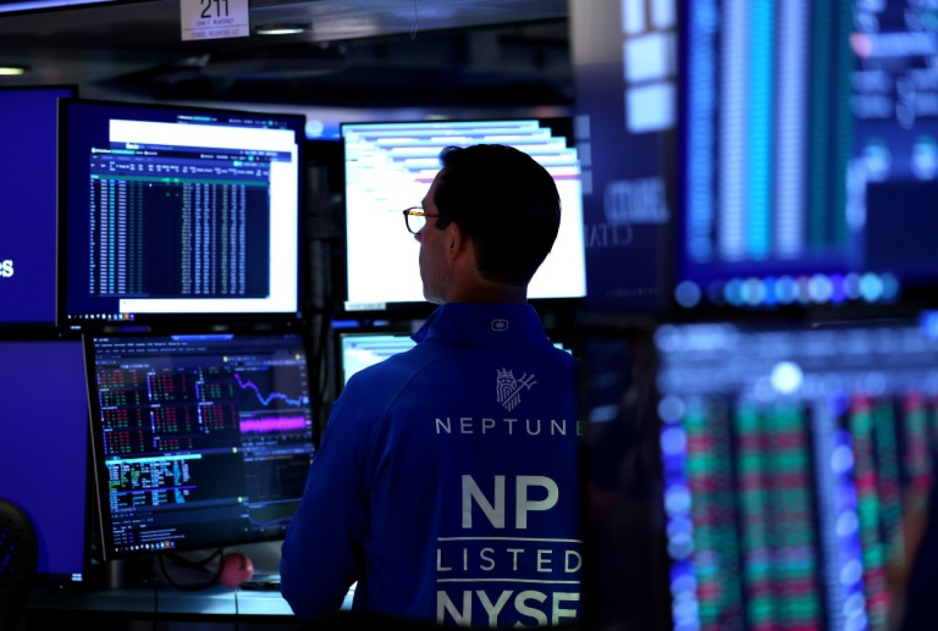 Un opérateur à la Bourse de New York le 1er octobre 2025 © TIMOTHY A. CLARY
