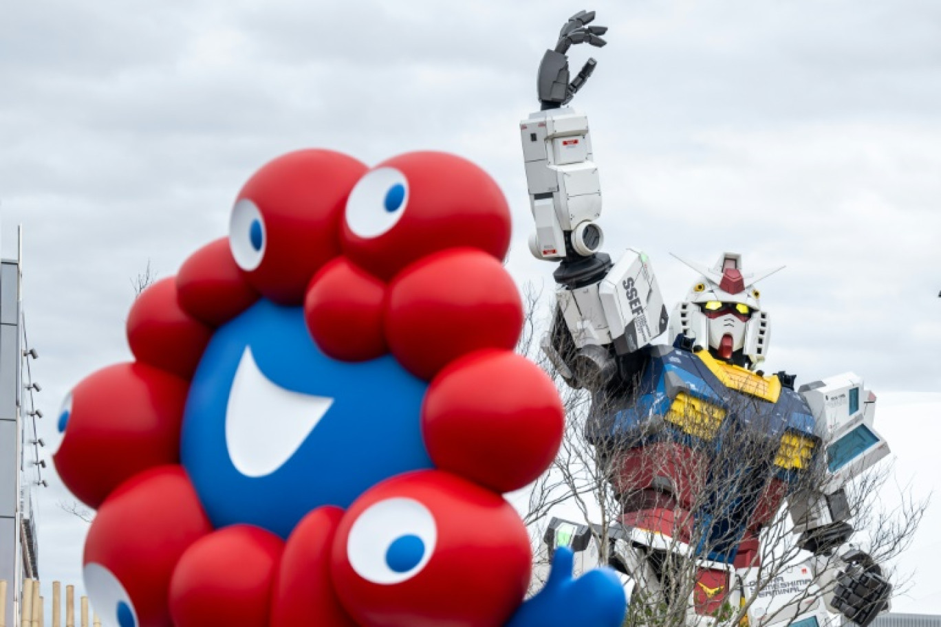 "Myaku-Myaku", la mascotte de l'Exposition universelle 2025 ouverte le 12 avril 2025 à Osaka (Japon) © Philip FONG