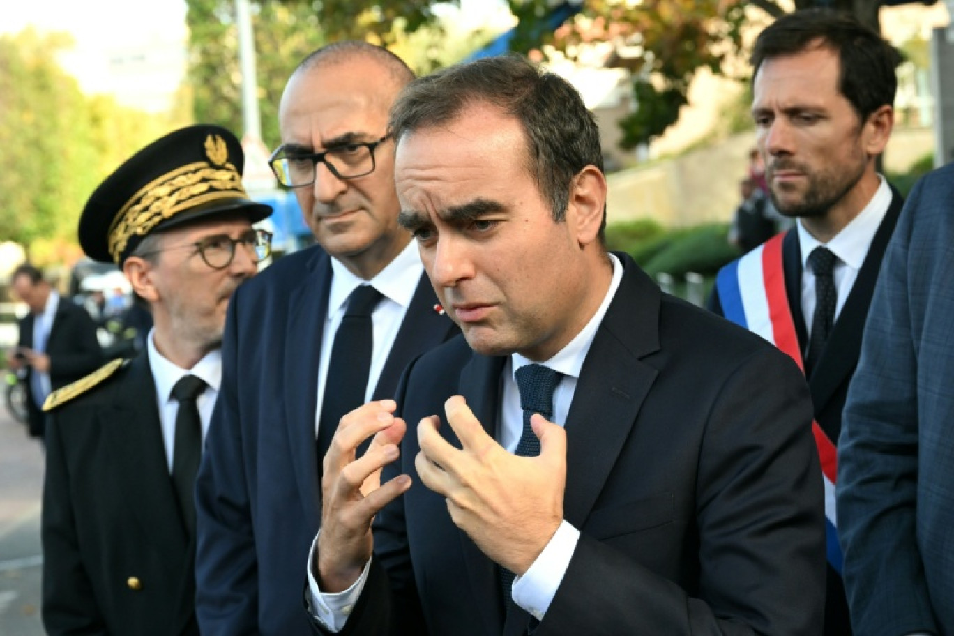 Le Premier ministre Sébastien Lecornu, le 11 octobre 2025 à L'Haÿ-les-Roses © Martin LELIEVRE