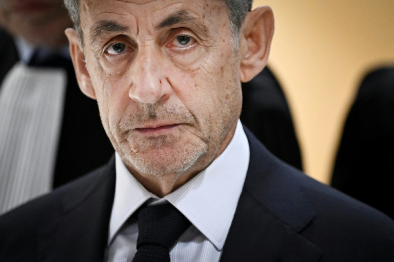 L'ancien président de la République Nicolas Sarkozy, le 25 septembre 2025, au tribunal de Paris © JULIEN DE ROSA
