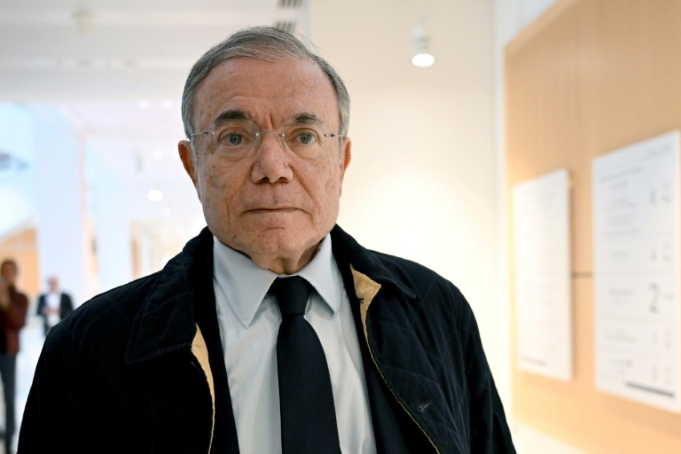 L'ex-PDG du groupe de grande distribution Casino, Jean-Charles Naouri ,arrive au palais de justice de Paris, le 1er octobre 2025 © Bertrand GUAY