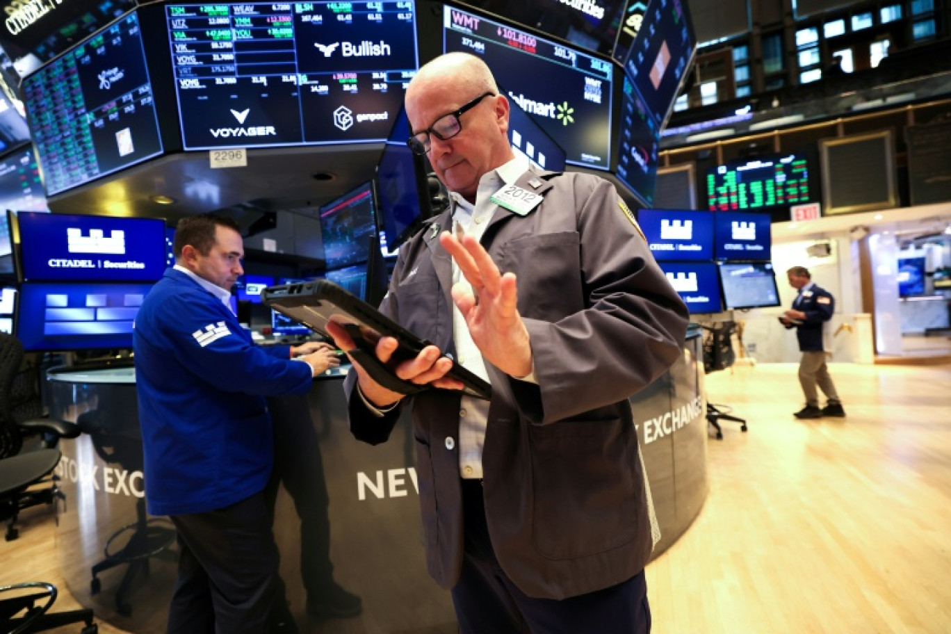 Un opérateur à la Bourse de New York, le 13 octobre 2025 © TIMOTHY A. CLARY