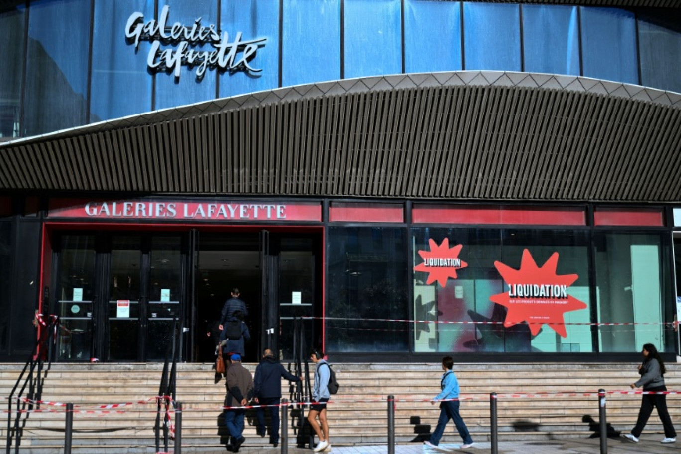 Les Galeries Lafayette fermées à Marseille, le 22 octobre 2025 © Christophe SIMON