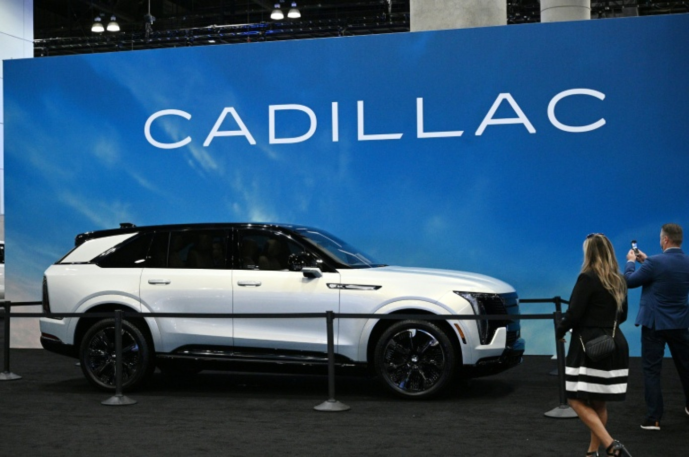 Un SUV Cadillac Escalade IQ 1000E4 électrique, le 21 novembre 2024 à Los Angeles (Californie) © Robyn Beck