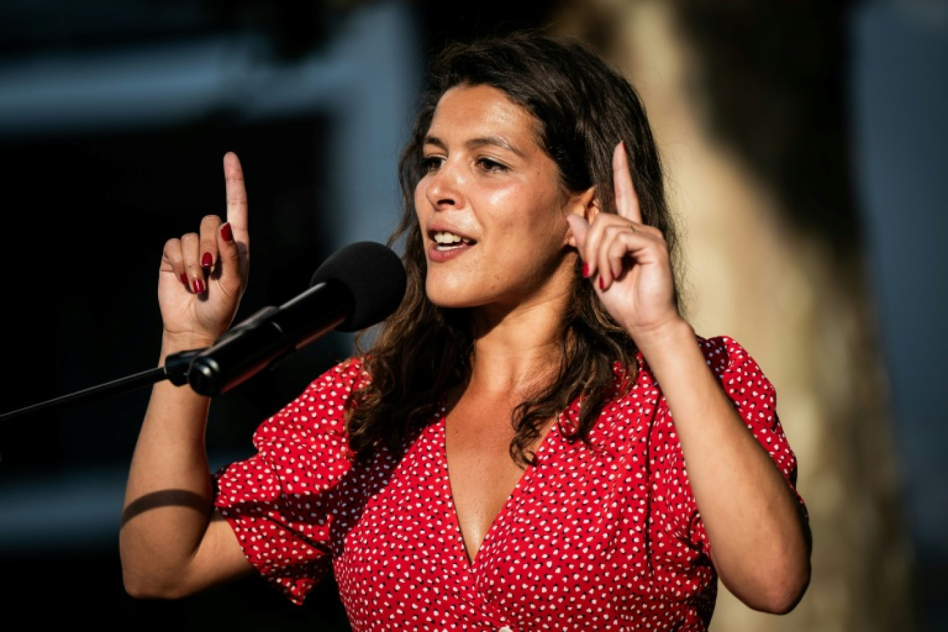 Anaïs Belouassa-Cherifi, membre de La France Insoumise, le 26 juin 2023 à Lyon © JEFF PACHOUD