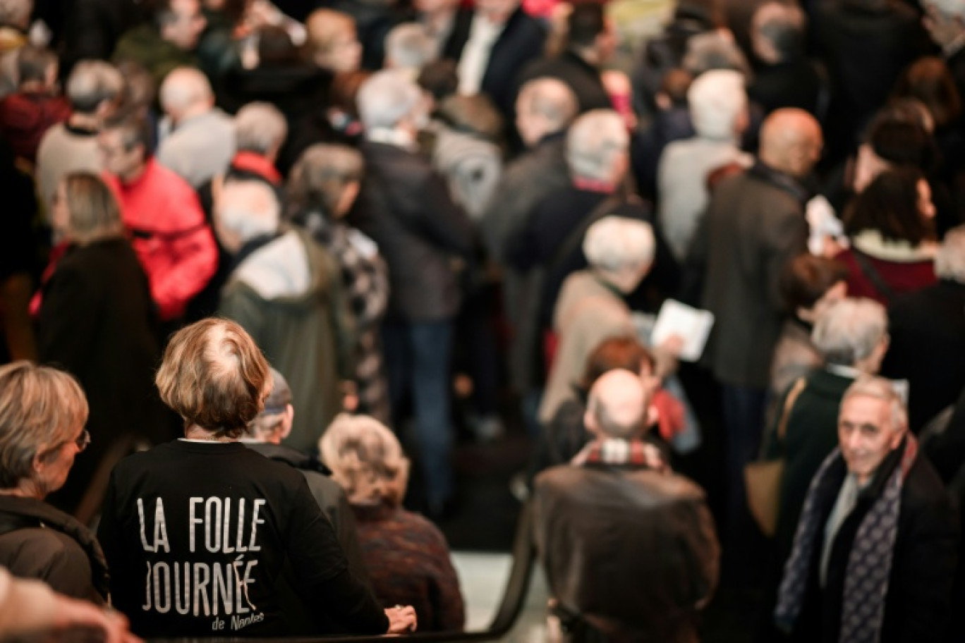 Des personnes font la queue pour assister à un concert lors de "La Folle Journée", le 1er février 2024 à Nantes, en Loire-Atlantique © LOIC VENANCE