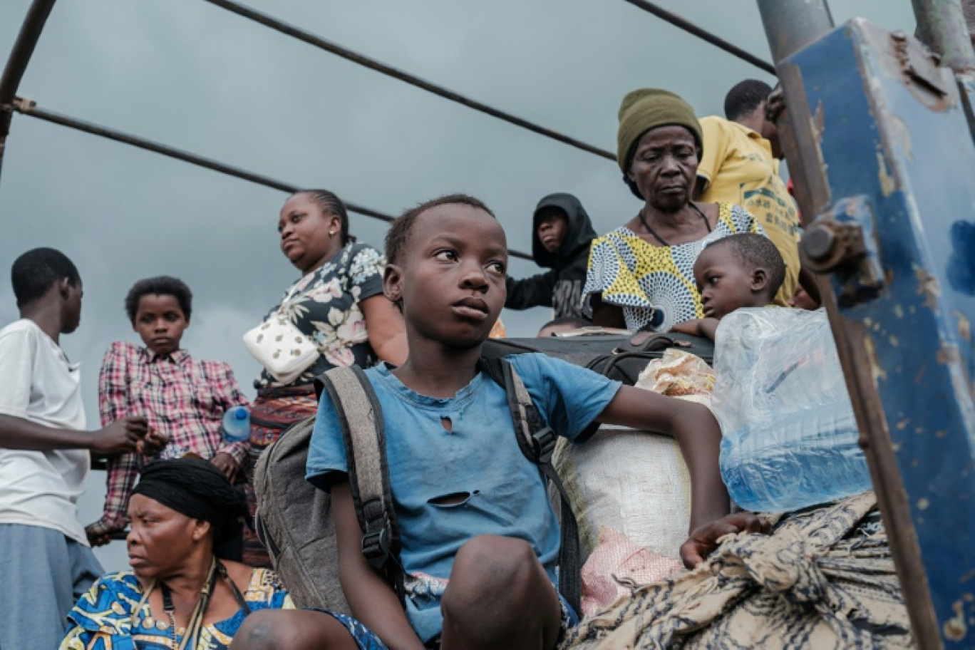 Des réfugiés congolais fuyant les combats dans l'est de la République démocratique du Congo, dans le camp de Gihanga au Burundi, le 17 février 2025 © Tchandrou Nitanga