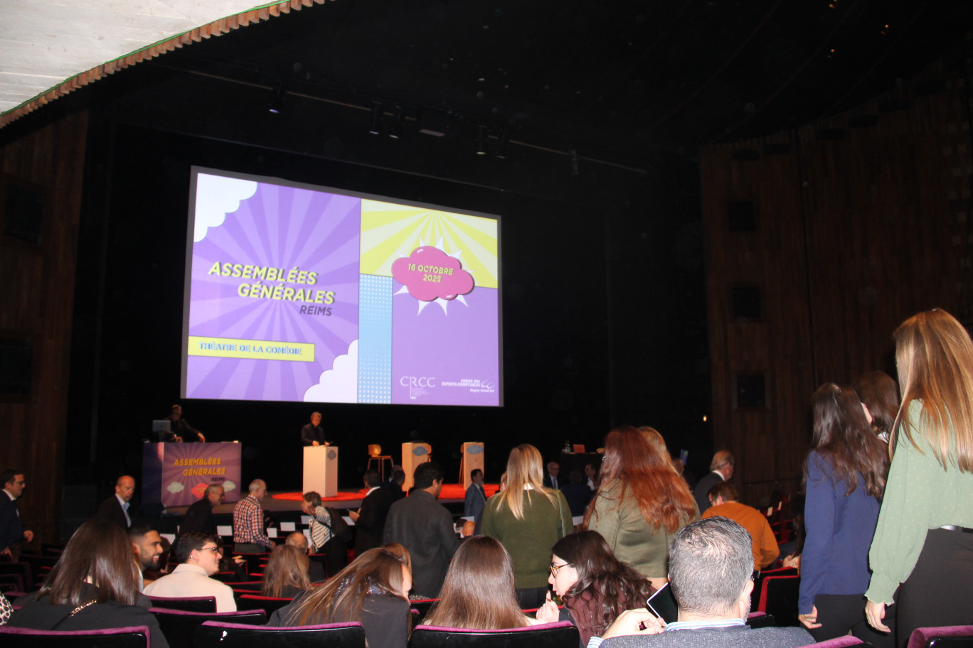 © Emmanuel Varrier. C’est parti pour une journée d’assemblée générale version Chiffre Grand Est à la Comédie de Reims.