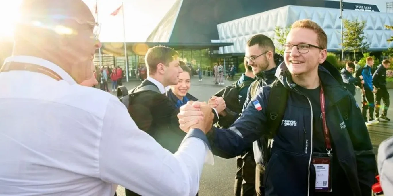 Bastien Bonnelle, étudiant en alternance à l'Université de Picardie Jules Verne (UPJV), un des médaillés français aux EuroSkills au Danemark. © Région Hauts-de-France