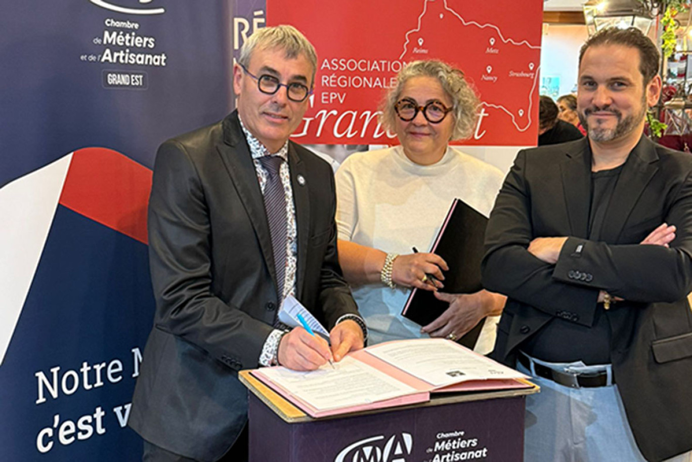 © CMA Grand Est. La CMA Grand Est et l’Association régionale des Entreprises du Patrimoine Vivant unissent leurs forces pour promouvoir les entreprises du patrimoine. 