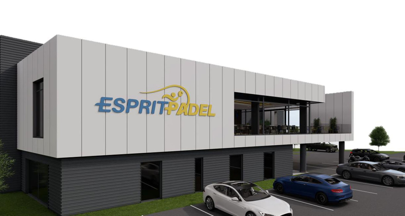 © Esprit Padel. À l’horizon 2027, le parc d’activités Écoparc verra l’installation d’un des plus importants complexes de padel de l’Hexagone. Un projet porté par l’entreprise d’Esprit Padel.