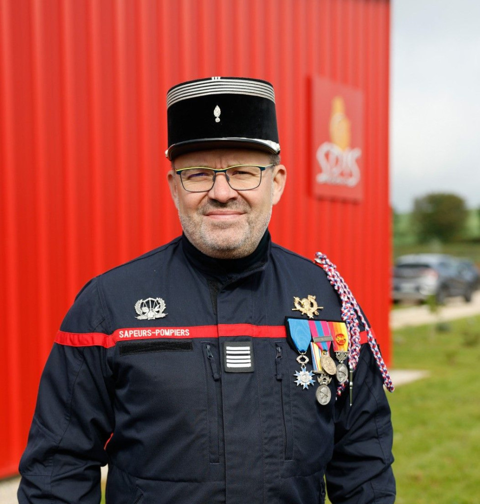 Le colonel Larry Châtillon-Ouvrard, directeur du Service départemental d'Incendie et de Secours de Côte-d’Or. ©Département de Côte d'Or .
