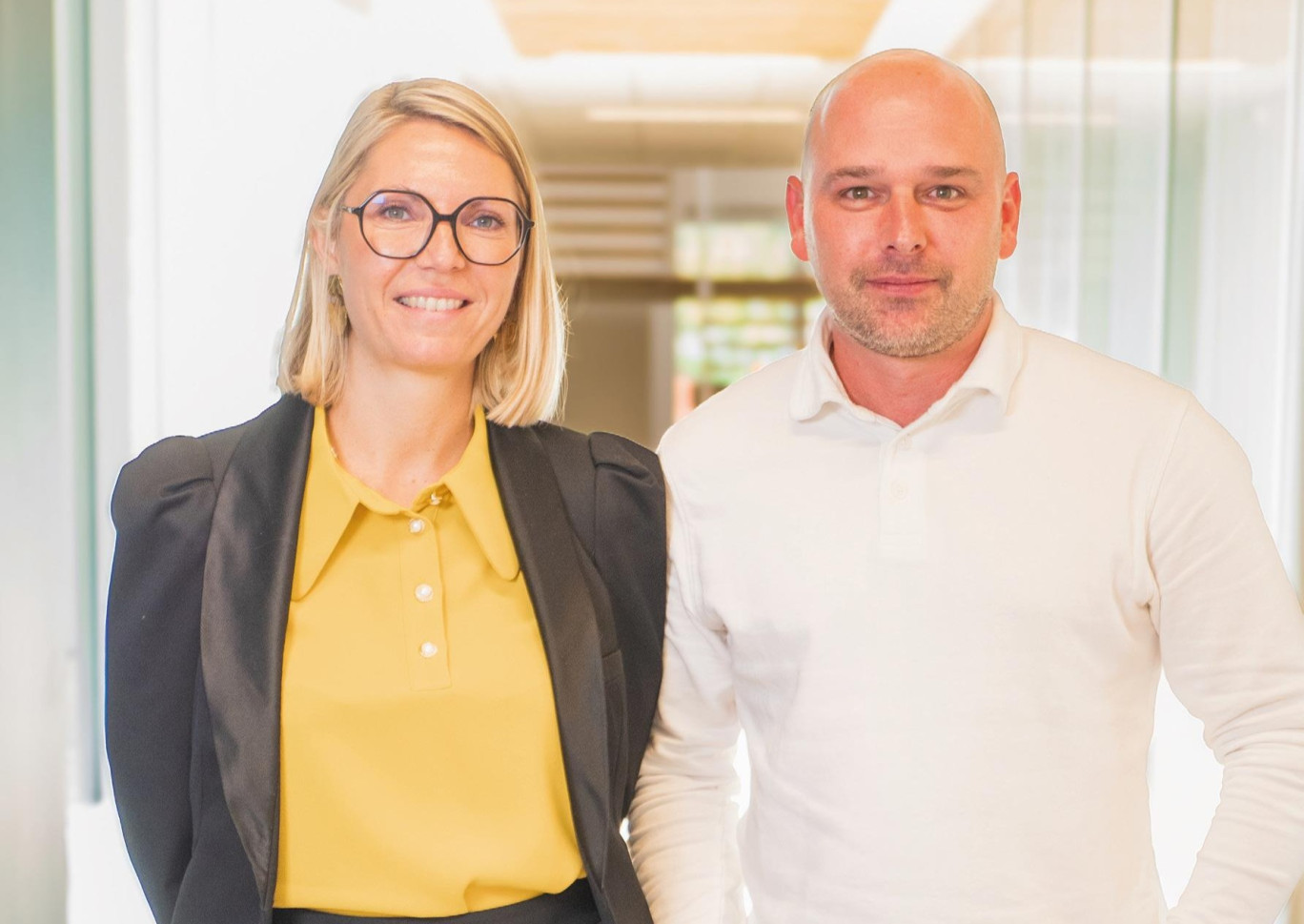 (c) Yzico. Harmony Eumont, DRH chez Yzico, et Julien Frayon, responsable des méthodes sociales