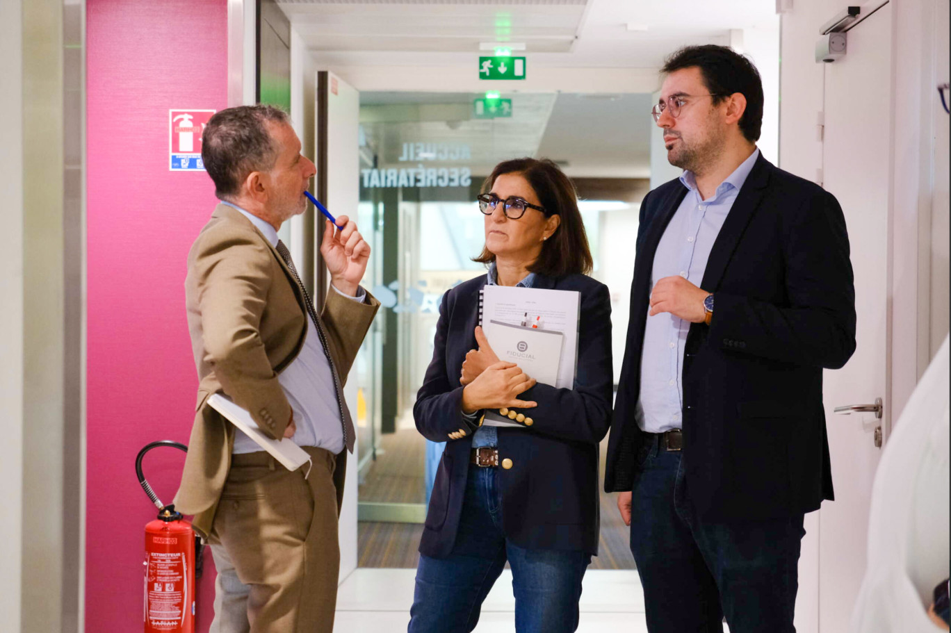 © Service communication-Groupe Uneos. Le Dr Arielle Brunner lors de la visite de Stéphane Pardoux, DG de l'ANAP, à l'Hôpital Robert Schuman, début octobre.
