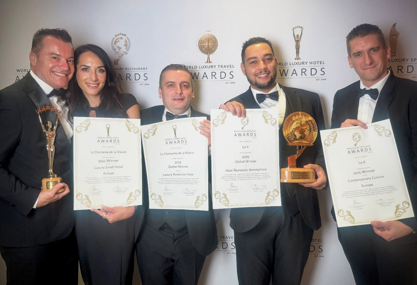 © D.R. Pas moins de quatre prix pour le Domaine de la Klauss lors des «World Luxury Hotel Awards».