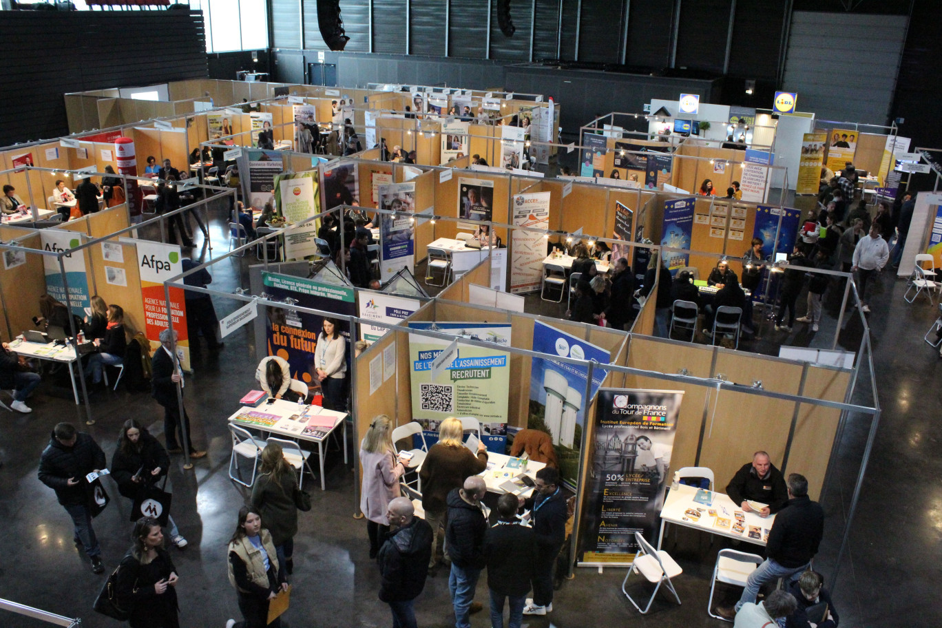 Le salon de l'emploi et de la formation, organisé lui aussi par L4M, tout comme le Rendez-vous Recrutement-Experts. © L4M