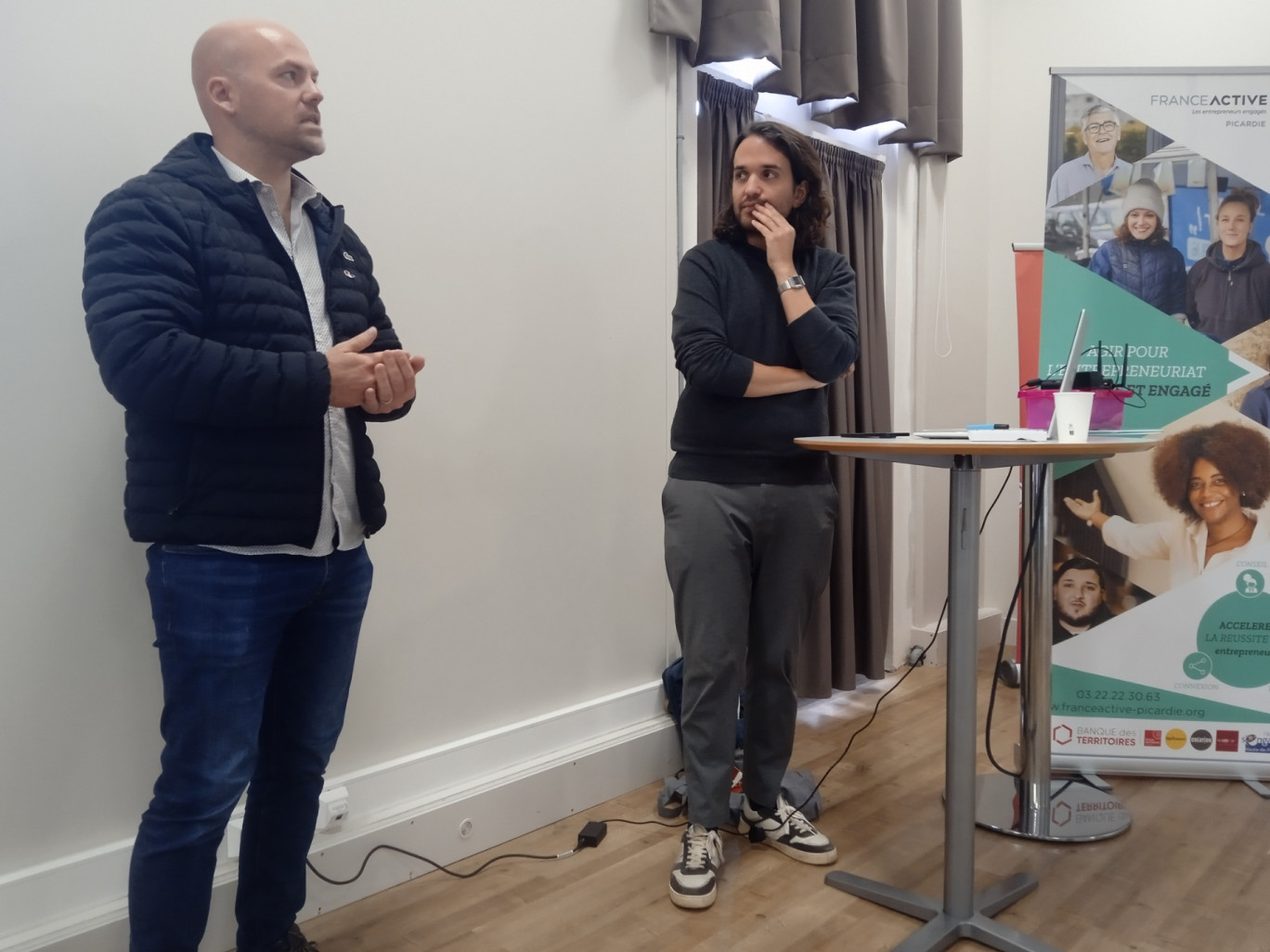 Julien Josinski, dirigeant de Gestpal à Saint-Quentin, a témoigné de l'accompagnement dont il a bénéficié.