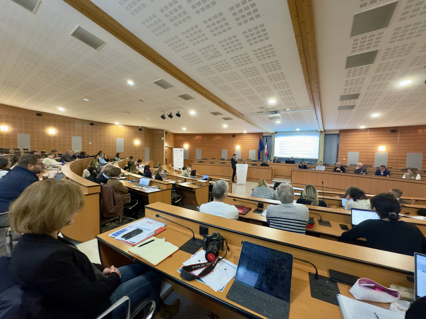 Lors des rencontres du réseau régional des acteurs de l’habitat de Bourgogne-Franche-Comté, le 21 novembre. © Aletheia Press / A. Morel