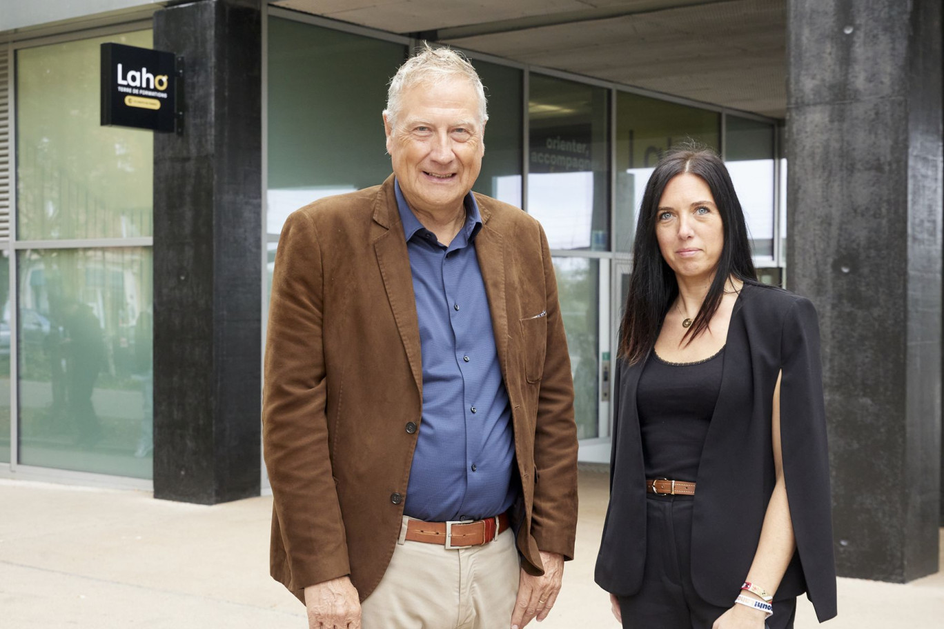 Christophe Houbert, directeur régional Laho Formation, et Maximilienne Dubruque, directrice du site Laho Artois Douaisis.