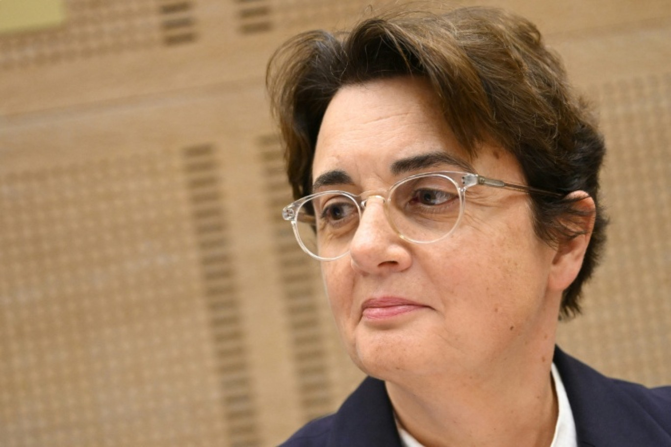 Laurence des Cars le 22 octobre 2025 au Sénat à Paris © Bertrand GUAY